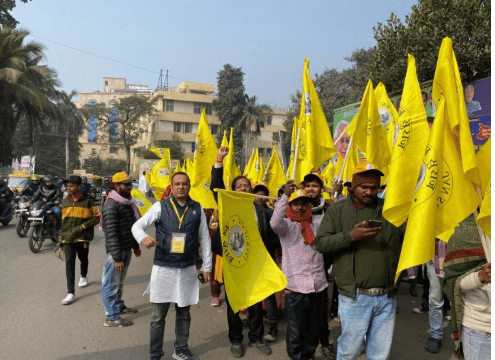 TRAFFIC  MANAGEMENT ON KARPURI JAYANTI