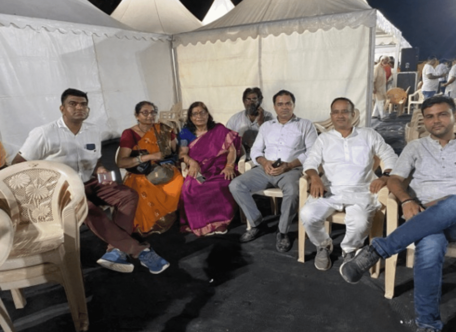 ENJOINING THE PAD YATRA WITH TEAM IN CAMP