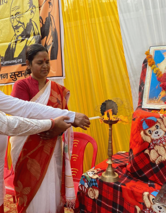 PARTICIPATED IN THE WORSHIP OF MINERVA AND ORGANISED JAN SAMVAD.