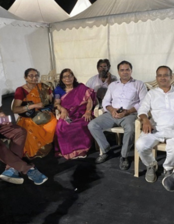 ENJOINING THE PAD YATRA WITH TEAM IN CAMP