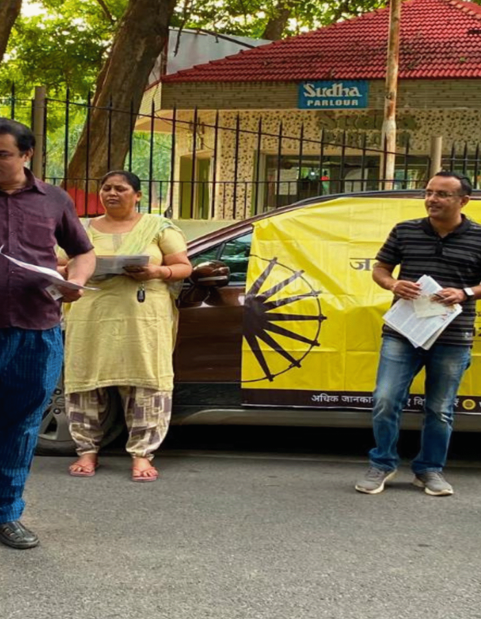 CAMPAIGNING FOR MEMBERSHIP OF JAN SURAAJ  